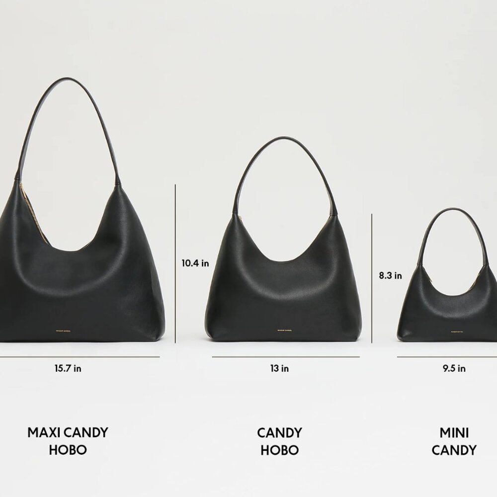 Mansur Gavriel Candy Mini Croc Embossed Hobo - Jasmi - Picture 8 of 9